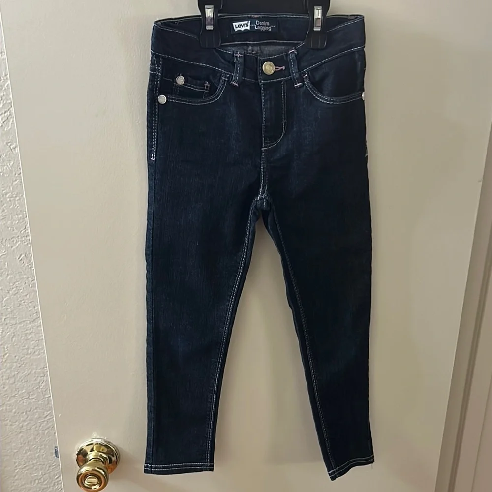 Levi's Blue Skinny Leg Denim Jeans - Picture 2 of 10